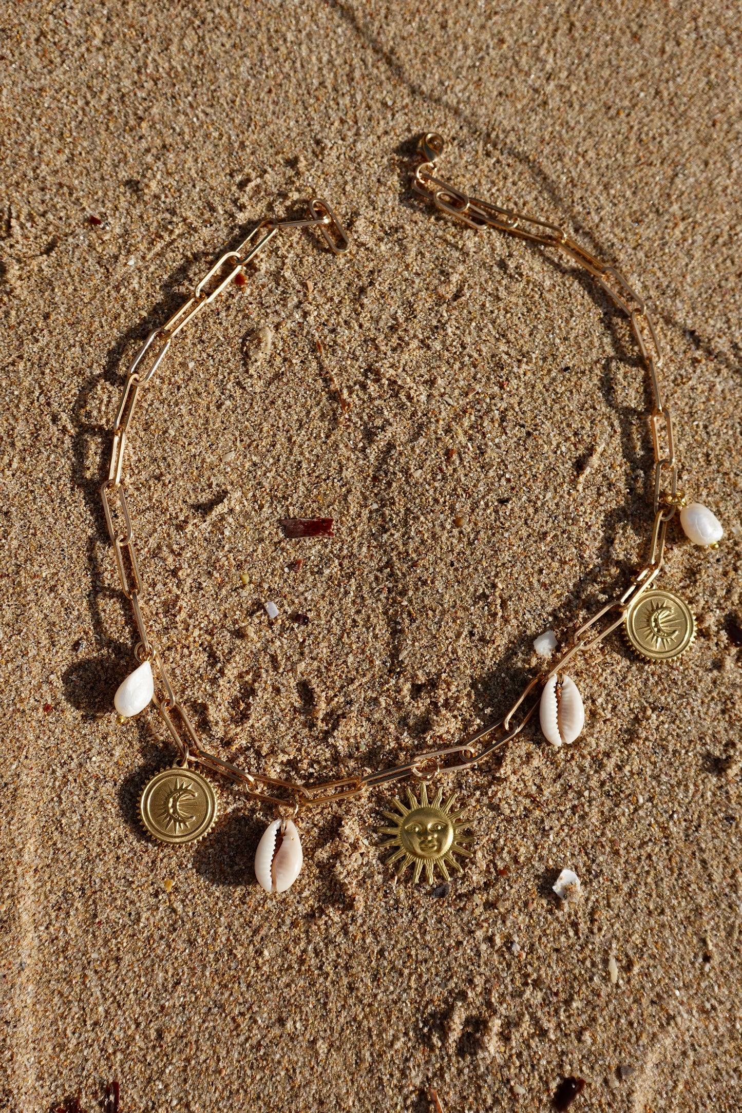 Sun & Moon charmed necklace