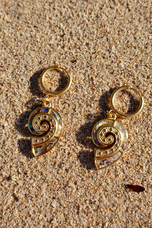 Mother of pearl shell earrings