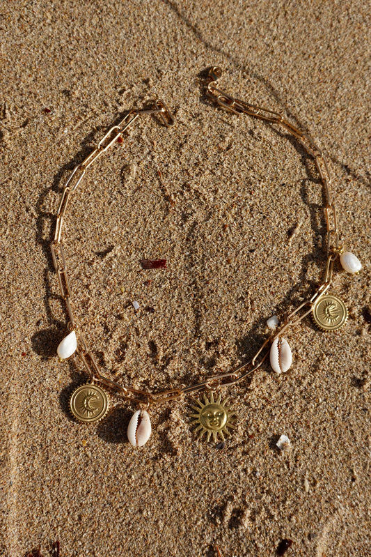 Sun & Moon charmed necklace