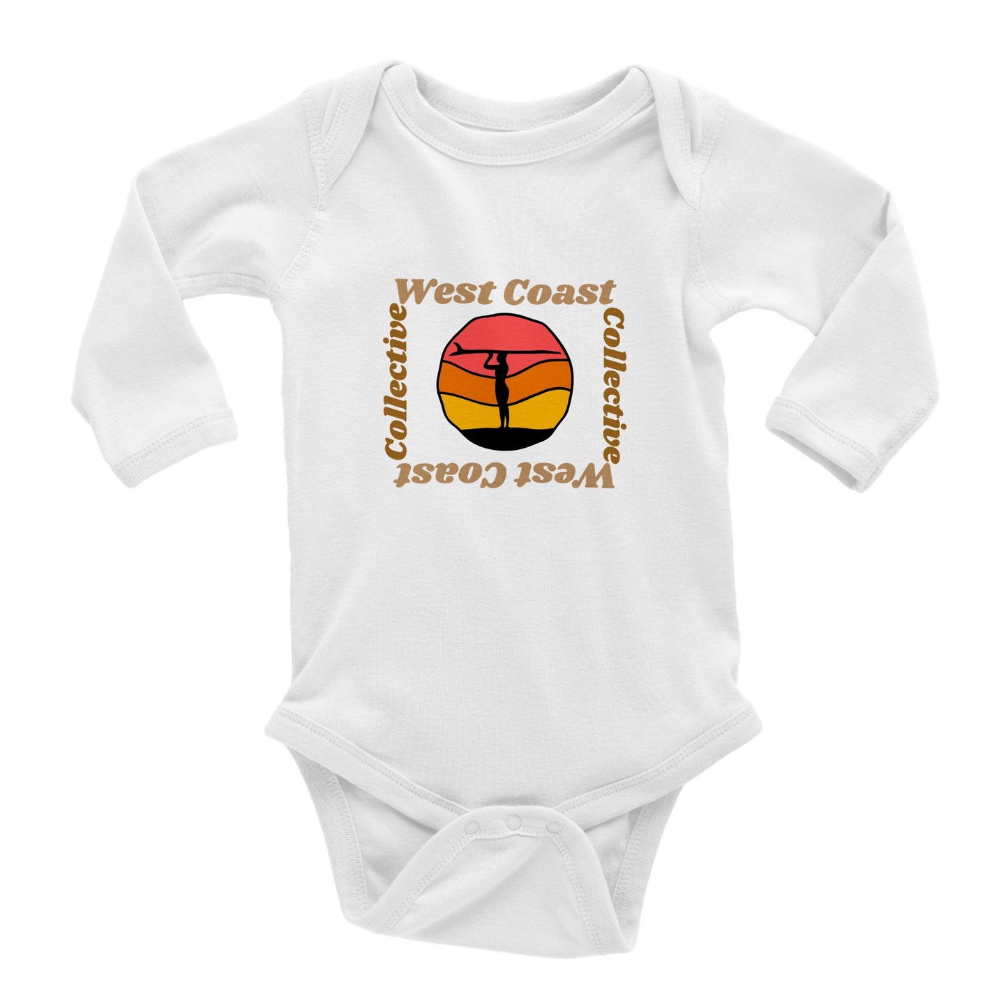 Squared logo Baby Long Sleeve Bodysuit