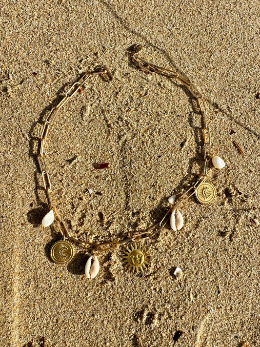 Sun & Moon charmed necklace