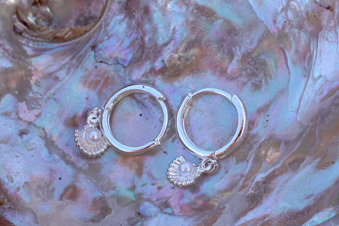 Pearl shell earrings