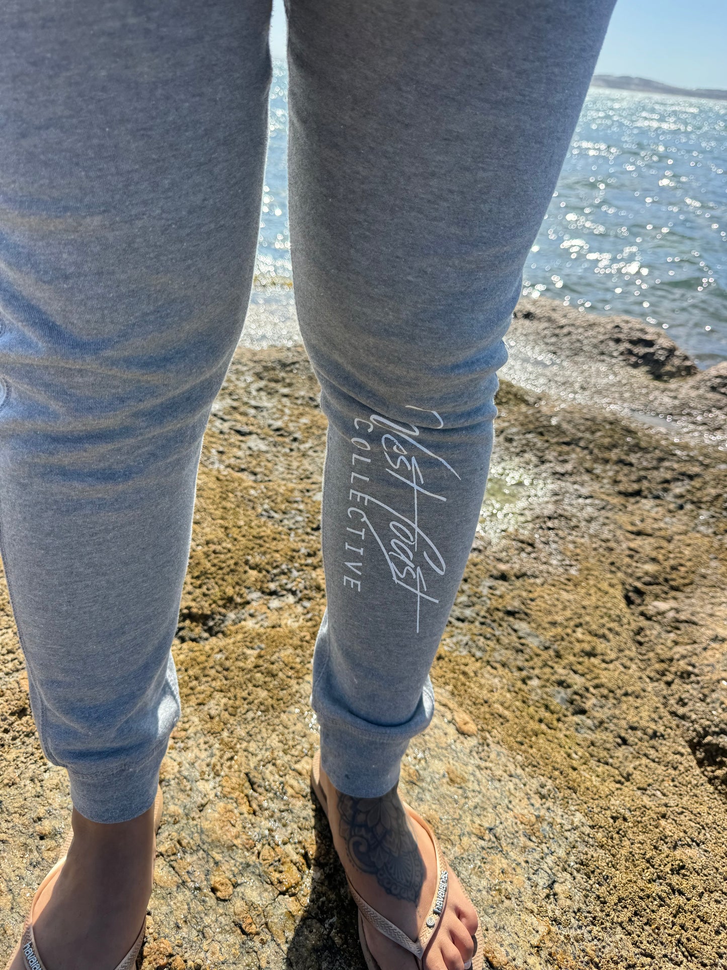 Classic sweatpants white text