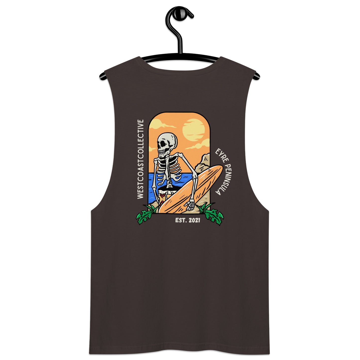 Surf skull tank top