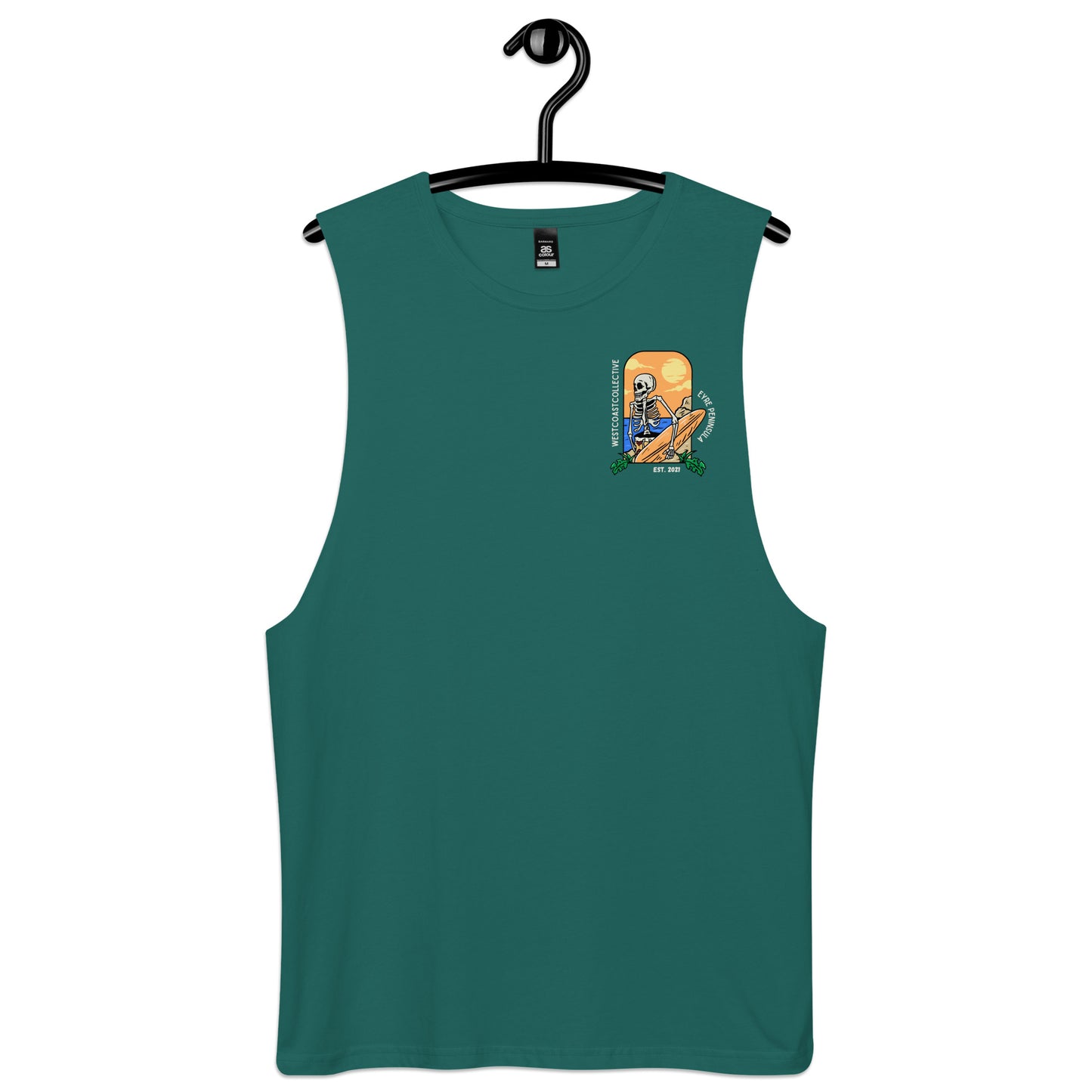Surf skull tank top